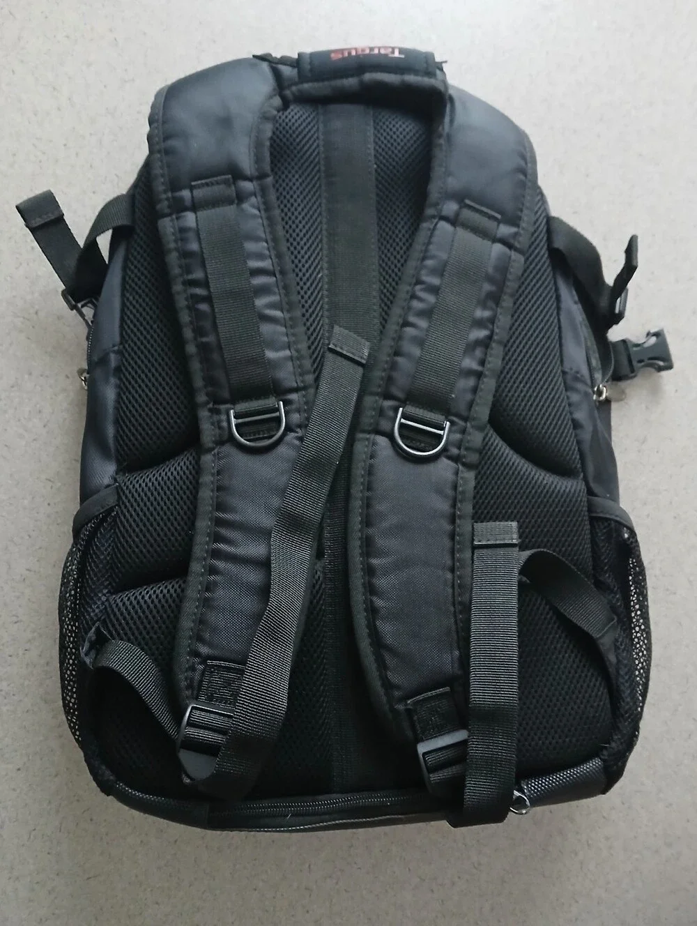 Targus Black Laptop Backpack with Red Accents